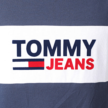 Tommy Jeans - Tee Shirt Pieced Band Logo 8360 Bleu Marine