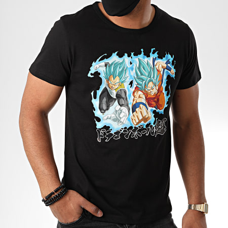 Dragon Ball Z - Camiseta negra Goku y Vegeta