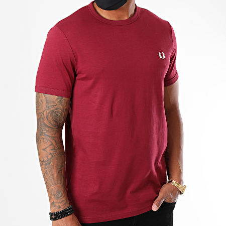 Fred Perry - Tee Shirt Ringer M3519 Bordeaux