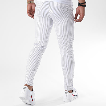 Frilivin - Pantalon A Rayures 1765 Blanc