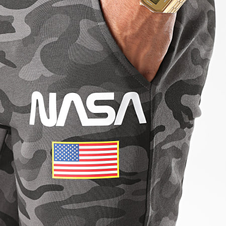 NASA - Pantaloncini da jogging Director Camo Nero