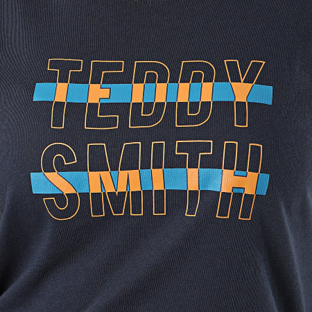 Teddy Smith - Tee Shirt Femme Toby Bleu Marine