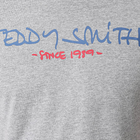 Teddy Smith - Tee Shirt Ticlass Basic Gris Chiné