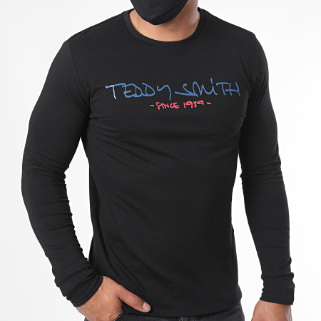 Teddy Smith - Maglietta a maniche lunghe nera