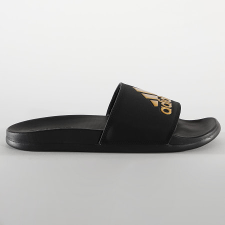 Adidas Sportswear - Claquettes Adilette Comfort EG1850 Core Black Gold Metallic