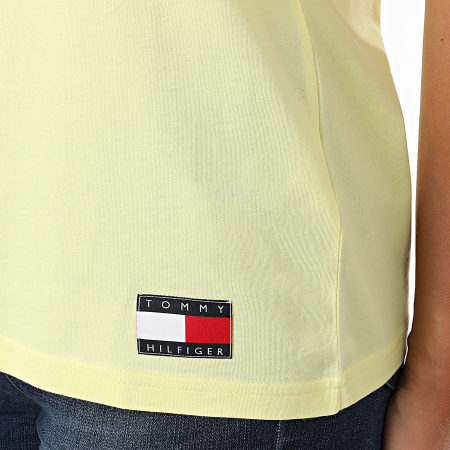 Tommy Hilfiger - Tee Shirt Femme Logo 2262 Jaune