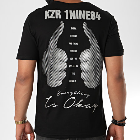 KZR - Tee Shirt B021 Noir Argenté