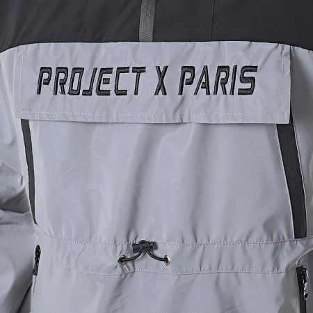 Project X Paris - Veste Outdoor Réfléchissant 1920028 Gris Noir