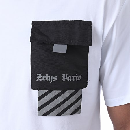 Zelys Paris - Tee Shirt Poche Réfléchissant Ow Blanc