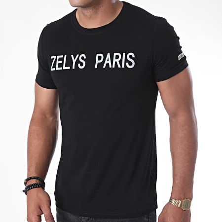 Zelys Paris - Tee Shirt Réfléchissant Kevin Noir