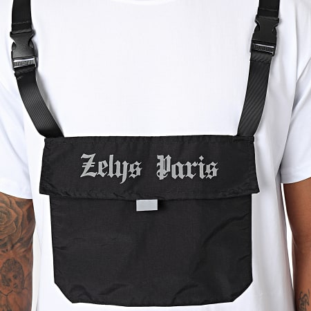 Zelys Paris - Tee Shirt Poche Snoop Blanc Réfléchissant