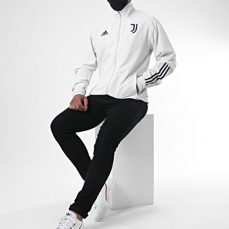 Adidas Performance - Veste Zippée Juventus Presentation FR4285 Gris Clair