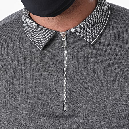 Classic Series - Polo Manches Courtes 2179 Gris Anthracite Chiné