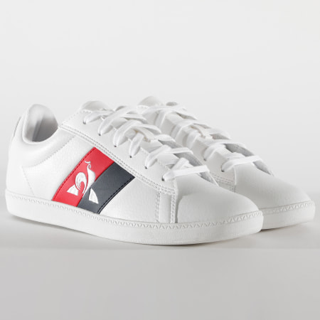 Le Coq Sportif Baskets Femme CourtClassic Flag 2020251 Optical White LaBoutiqueOfficielle