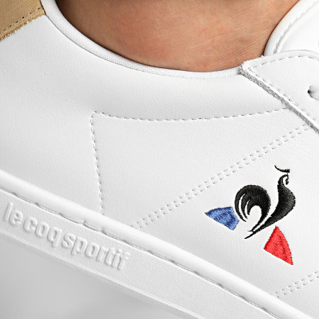 Le Coq Sportif - Courtset 2020160 Optical White Tan Sneakers