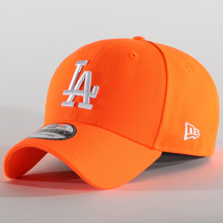 New Era - Casquette 9Forty League Essential Neon 12381038 Los Angeles Dodgers Orange Fluo