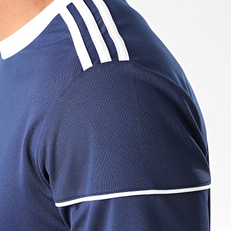 Adidas Performance - Tee Shirt A Bandes Squadra 17 BJ9171 Bleu Marine