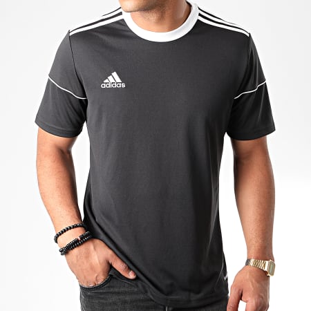 Adidas Performance - Tee Shirt A Bandes Squadra 17 BJ9173 Noir