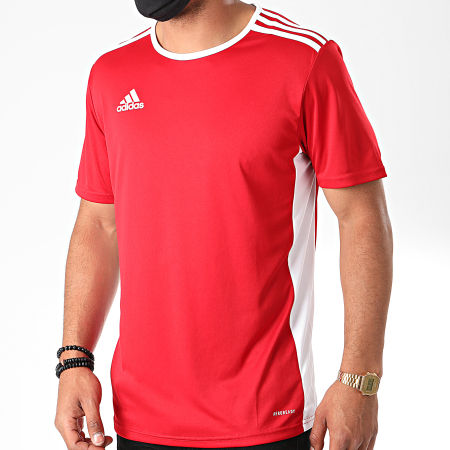 Adidas Sportswear - Tee Shirt A Bandes Entrada 18 CF1038 Rouge