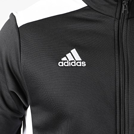 Adidas Sportswear - Veste Zippée Regi 18 CZ8624 Noir Blanc