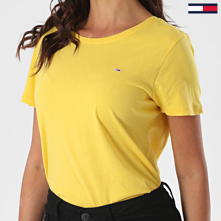 Tommy Jeans - Tee Shirt Femme Soft Jersey 6901 Jaune