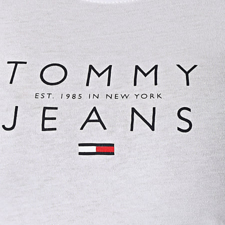 Tommy Jeans - Tee shirt Slim Femme Essential Logo 8470 Blanc
