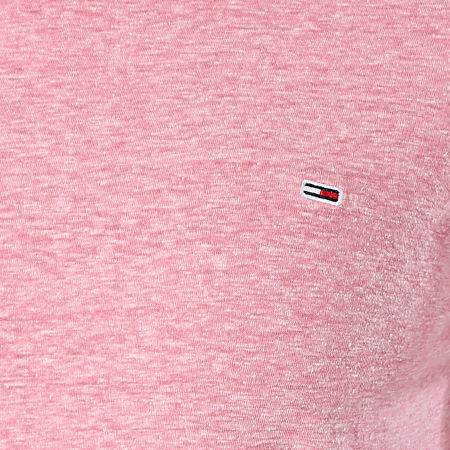 Tommy Jeans - Tee Shirt Femme Texture Tee 8527 Rose Chiné