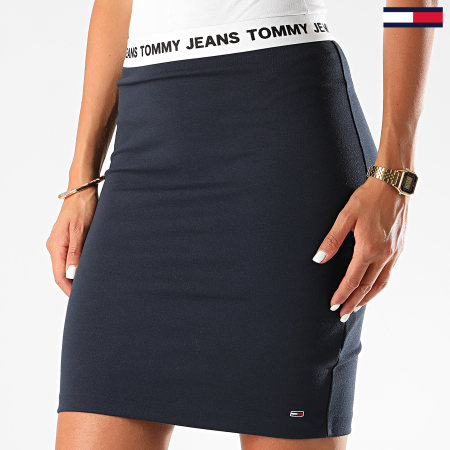 Tommy Jeans - Jupe Femme Bodycon 8607 Bleu Marine