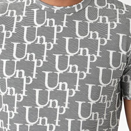 Uniplay - Tee Shirt UY505 Gris Chiné Blanc