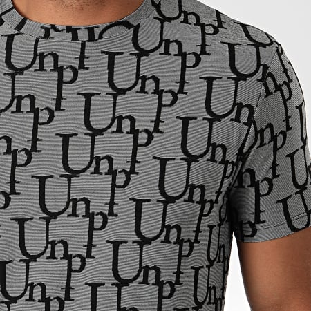 Uniplay - Tee Shirt UY505 Gris Chiné Noir