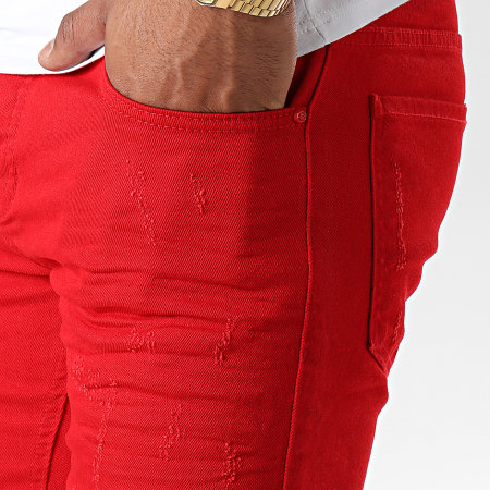 Uniplay - Short Jean Skinny 358 Rouge