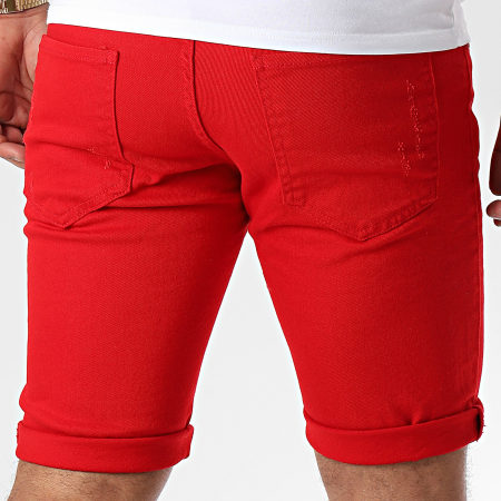 Uniplay - Short Jean Skinny 358 Rouge