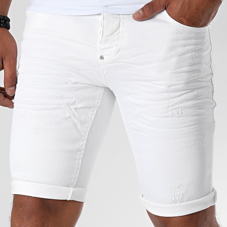 Uniplay - Short Jean Skinny 359 Blanc