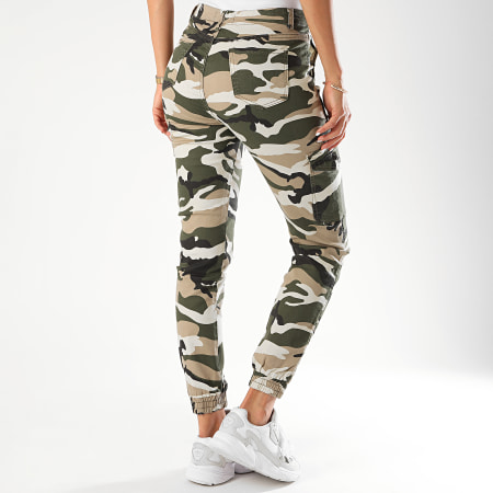 Girls Outfit - Jogger Pant donna DJ2078 Beige Verde Khaki Camouflage