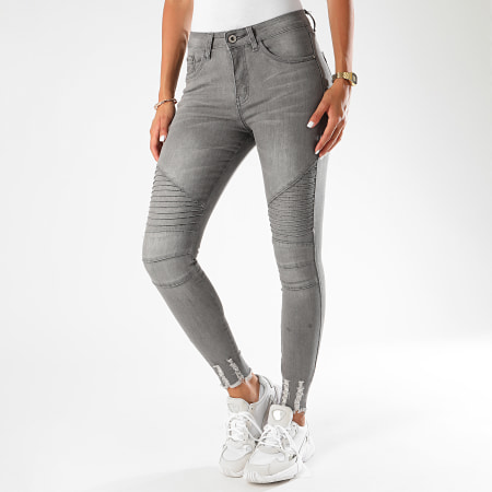 Girls Outfit - Jean Skinny Femme 618 Gris