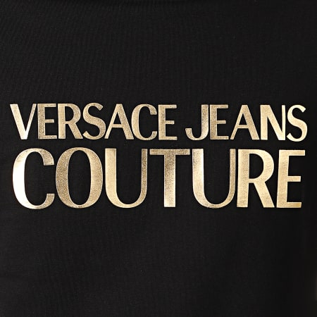 Versace Jeans Couture - Tee Shirt Logo Foil B3GZA7TA-30319 Noir Doré