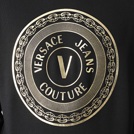 Versace Jeans Couture - Sweat Crewneck Foil B7GZA7TX-30318 Noir Doré