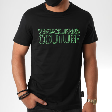 Versace Jeans Couture - Tee Shirt Logo Outline B3GZA7KG-30327 Noir