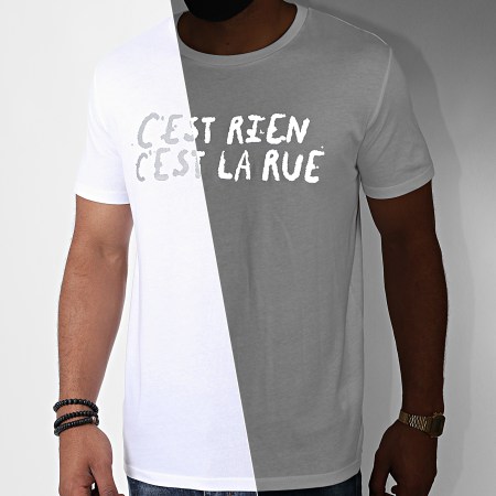 C'est Rien C'est La Rue - Tee Shirt Logo Reflective Blanc