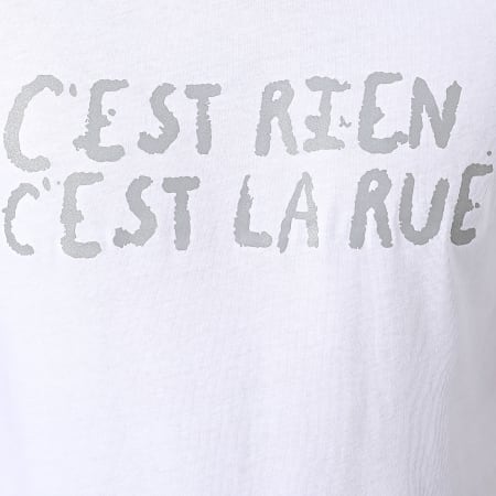 C'est Rien C'est La Rue - Maglietta con logo riflettente bianco
