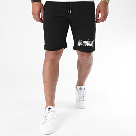 Nessbeal - Pantaloncini da jogging con logo nero