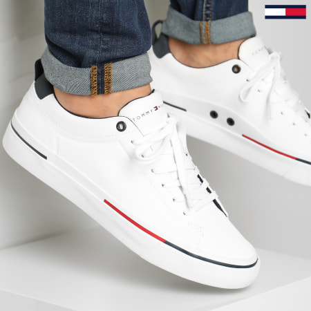 Tommy Hilfiger - Baskets Corporate Leather 2285 White