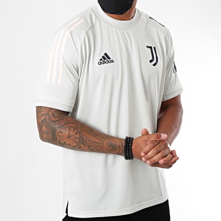 Adidas Performance - Tee Shirt A Bandes Juventus FR4263 Beige