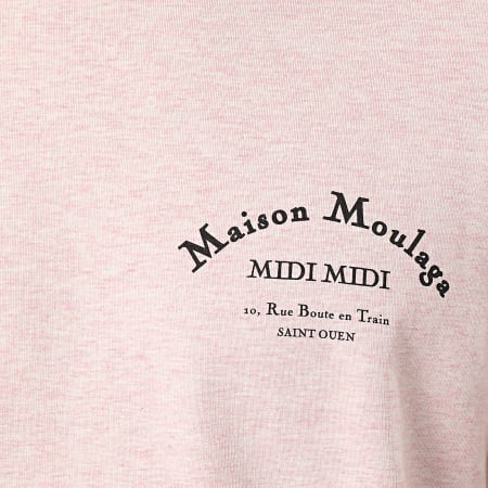 Heuss L'Enfoiré - Tee Shirt Maison Moulaga Rose Noir