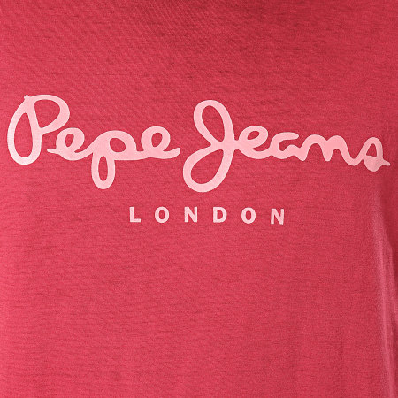 Pepe Jeans - Tee Shirt West Sir PM504032 Bordeaux