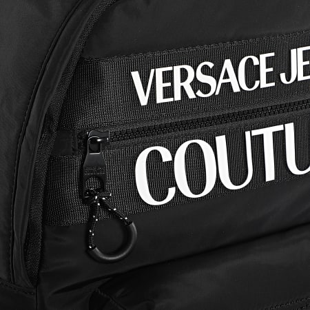 Versace Jeans Couture Sac A Dos Linea Macrologo E1yzab60 71593 Noir Laboutiqueofficielle Com