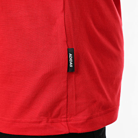 Adidas Performance - Tee Shirt MH 3 Stripes GC9058 Rouge