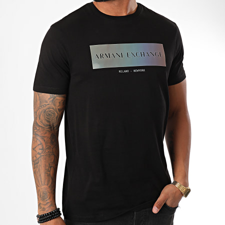 Armani Exchange - Tee Shirt 3HZTGB-ZJH4Z Noir Iridescent