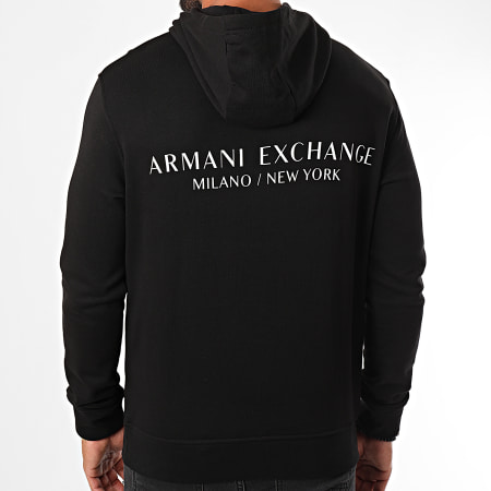 Armani Exchange - Felpa con cappuccio 8NZM94-ZJKRZ Nero