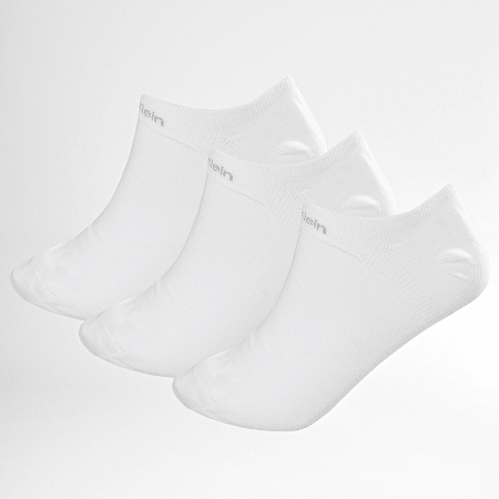 Calvin Klein - Lot De 3 Paires De Chaussettes Invisibles 1922 Blanc